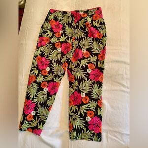 Bamboo Trader Floral Cotton Pants